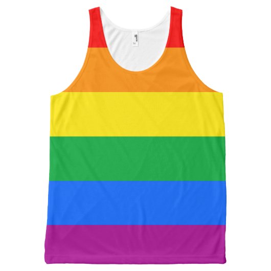 LGBT Pride Flag / Rainbow Flag All-Over-Print Tank Top (Front)