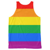 LGBT Pride Flag / Rainbow Flag All-Over-Print Tank Top (Back)