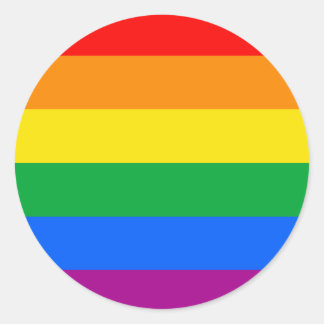 LGBT Pride Flag / Rainbow Flag Classic Round Sticker