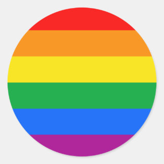 LGBT Pride Flag / Rainbow Flag Classic Round Sticker