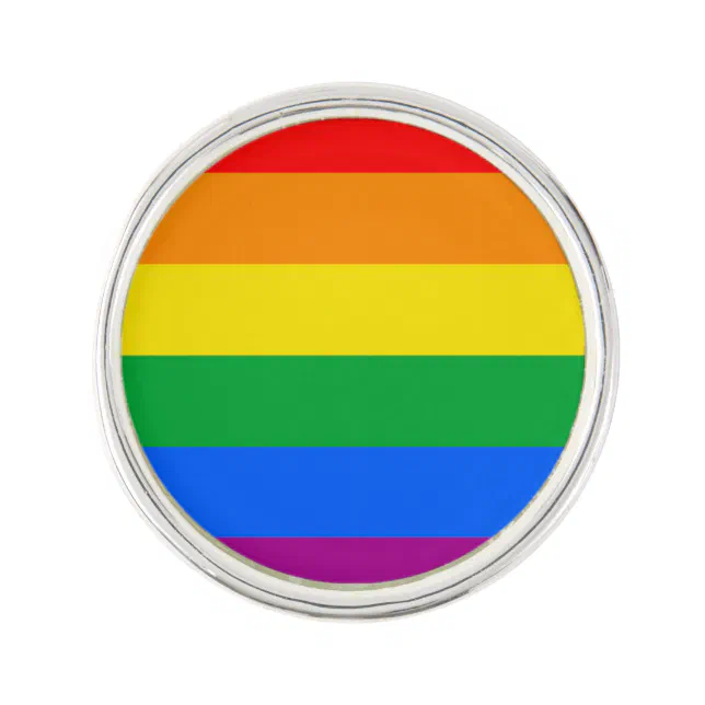 Lgbt Pride Flag Rainbow Flag Lapel Pin Zazzle