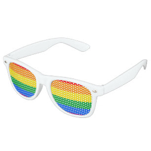 LGBT Pride Flag / Rainbow Flag Retro Sunglasses