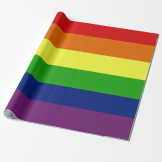 LGBT Pride Flag Rainbow Gift Wrap Paper
