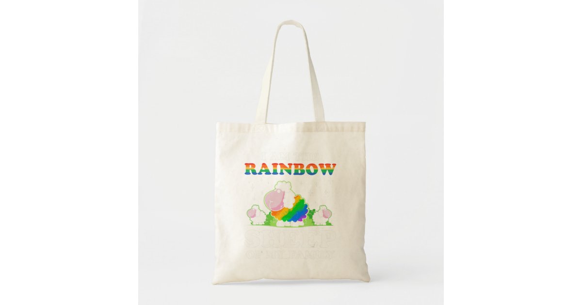 Rainbow Pride Tote Bag LGBTQ Gay Flag 100% Cotton Shopping Bag