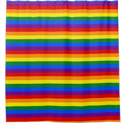 LGBT pride flag Shower Curtains