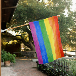 LGBT PRIDE FLAG (Traditional Painted)