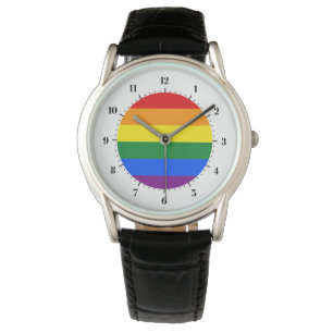 LGBT pride flag Wristwatch