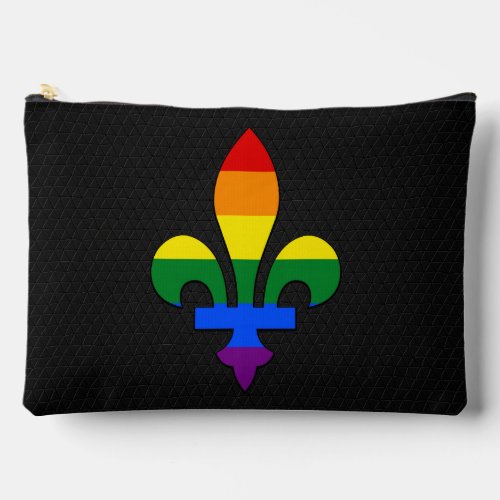 LGBT pride fleur_de_lis  Accessory Pouch