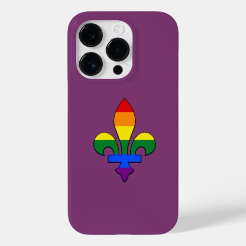 LGBT pride fleur_de_lis  Case_Mate iPhone 14 Pro Case