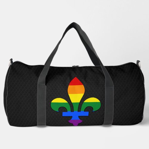 LGBT pride fleur_de_lis  Duffle Bag