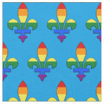 LGBT pride fleur-de-lis Fabric