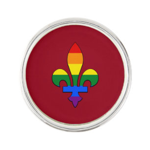 LGBT pride fleur-de-lis Pin