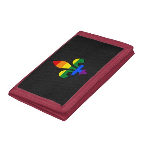 LGBT pride fleur_de_lis  Trifold Wallet