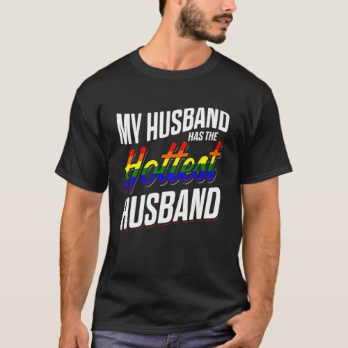 LGBT Pride Gay Bachelor Party Hottest Husband Enga T_Shirt