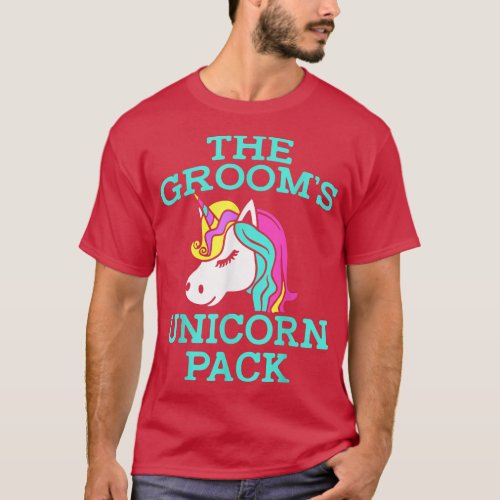 LGBT Pride Gay Bachelor Party Unicorn Pack Engagem T_Shirt