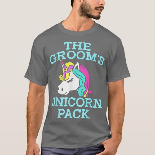 LGBT Pride Gay Bachelor Party Unicorn Pack Engagem T_Shirt