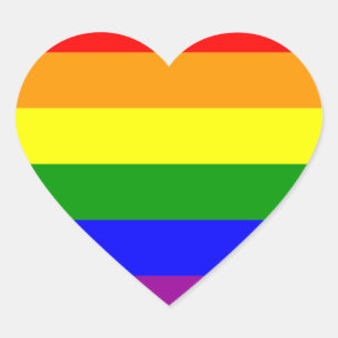 LGBT+pride- gay. Heart rainbow. Heart Sticker