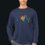 LGBT Pride Gay Lesbian Modern Rainbow Heartbeat Tri-Blend Shirt<br><div class="desc">LGBT Pride Gay Lesbian Modern Rainbow Heartbeat T-Shirt. This modern LGBT themed design features a rainbow colored video game controller #LGBT #gay #pride #lesbian #bisexual #transgender #queer #equality #rainbow #fashion #fashionable #style #stylish #love</div>