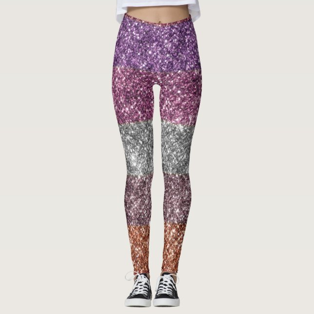 LGBT+Pride- gay. Queer- love. Rainbow  Leggings (Front)