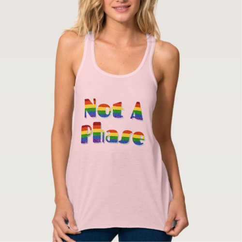 LGBT Pride Glitter Not A Phase Tank Top