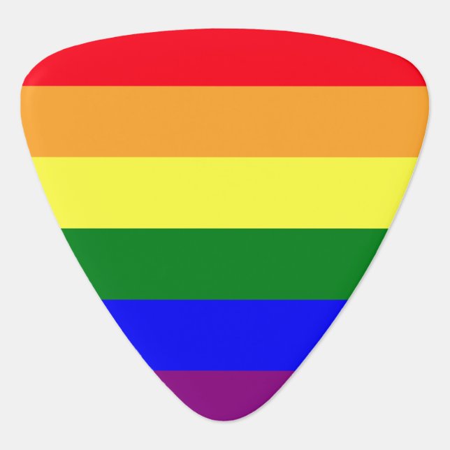 LGBT pride Guitar Pick (Front)