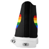 LGBT pride heart High-Top Sneakers (Left Shoe Back)