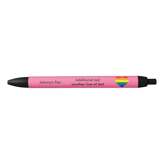 LGBT pride heart Pen (Front)