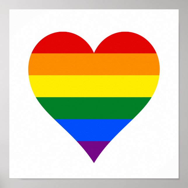 LGBT pride heart poster (Front)