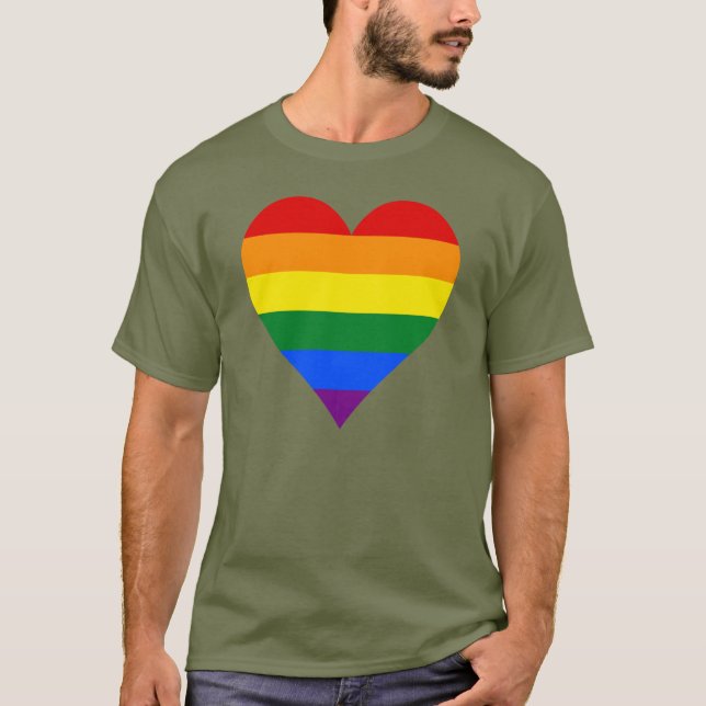 LGBT pride heart T-Shirt (Front)