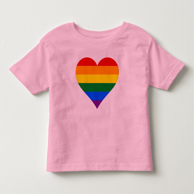 LGBT pride heart T-Shirt (Front)