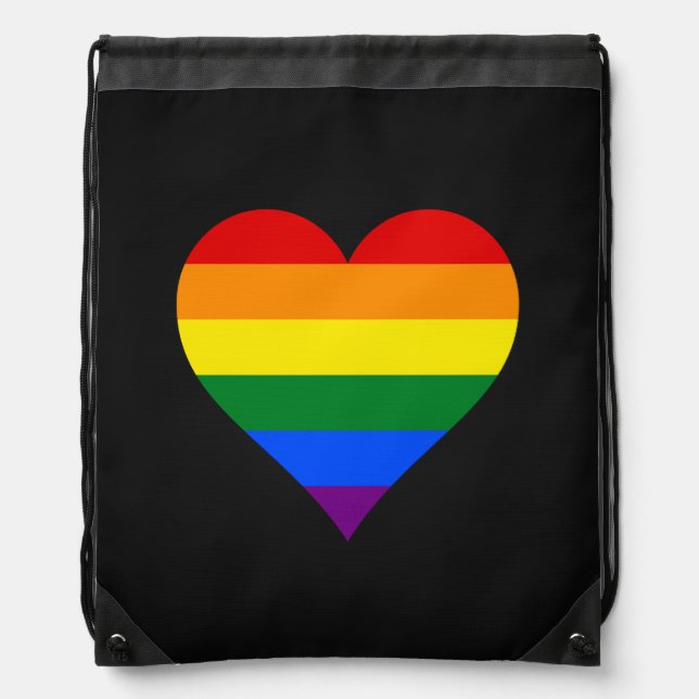 LGBT pride hearts Backpack (Front)