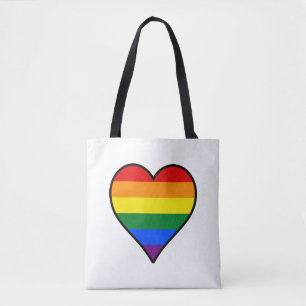 LGBT pride hearts Backpack Tote Bag