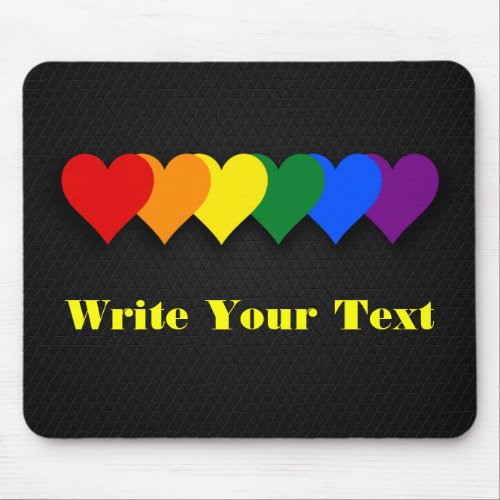 LGBT pride hearts  Mouse Pad