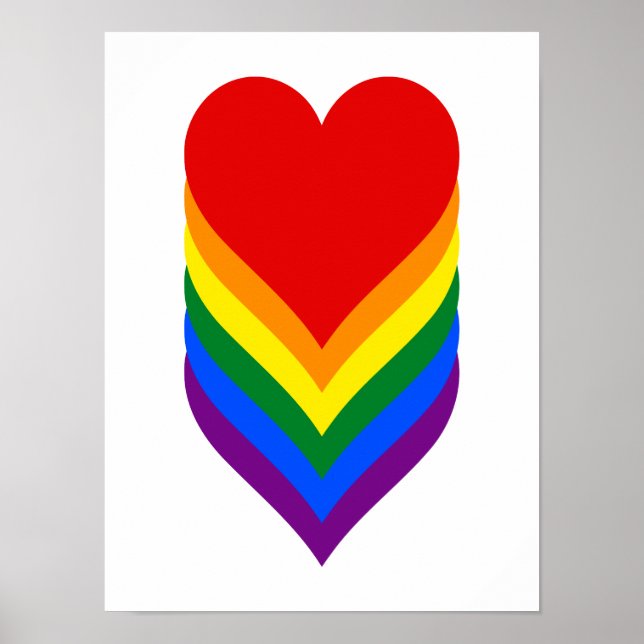 LGBT pride hearts poster (Front)