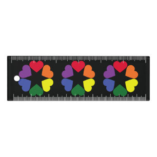 LGBT pride hearts Ruler