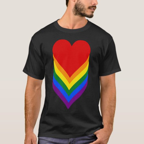 LGBT pride hearts T_Shirt