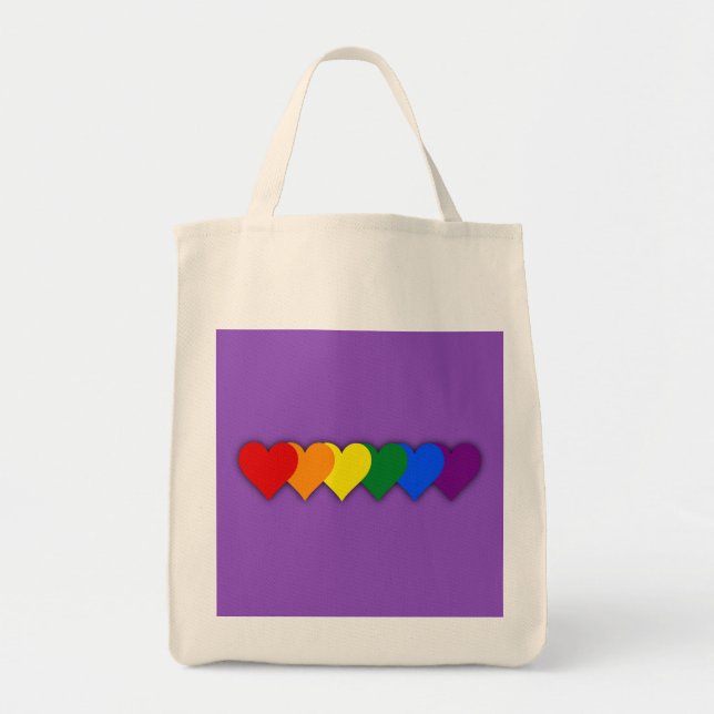 LGBT pride hearts  Tote Bag (Front)