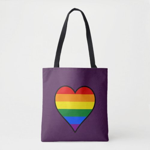 LGBT pride hearts Tote Bag