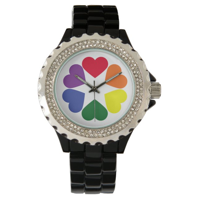LGBT pride hearts Watch (Front)