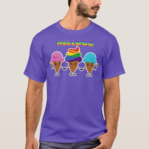 lgbt pride hello ice creams T_Shirt