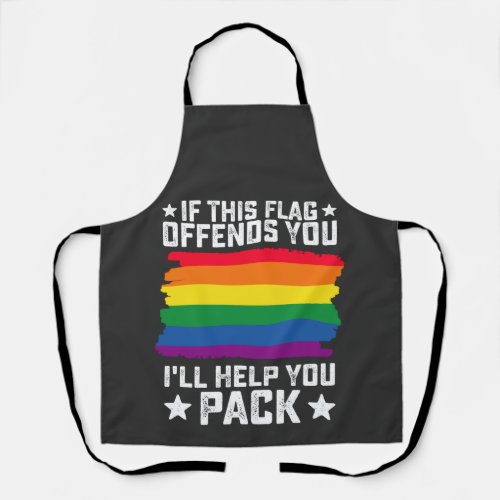 LGBT Pride If This Flag Offends You Ill Help You Apron