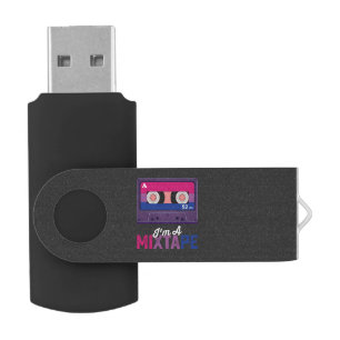 LGBT Pride Im A Mixtape Cassette Bi Flash Drive