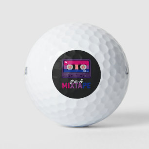 LGBT Pride Im A Mixtape Cassette Bi Golf Balls