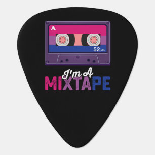 LGBT Pride Im A Mixtape Cassette Bi Guitar Pick