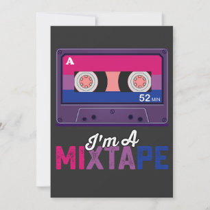 LGBT Pride Im A Mixtape Cassette Bi Invitation