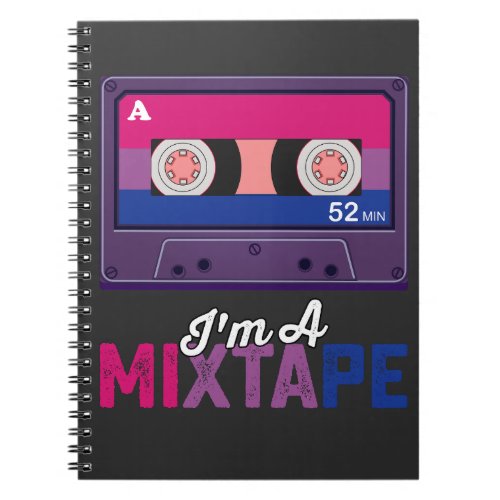 LGBT Pride Im A Mixtape Cassette Bi Notebook
