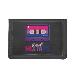 LGBT Pride Im A Mixtape Cassette Bi Tri-fold Wallet