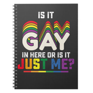 LGBT Pride Is It Gay In Here Or Is It Just Me Notebook