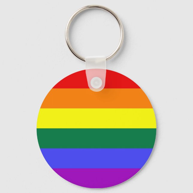 LGBT Pride Keychain (Classic) (Front)