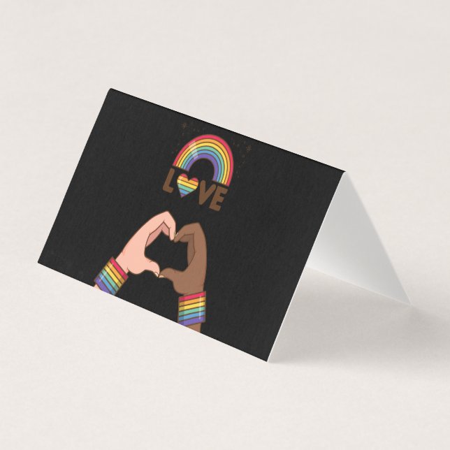 LGBT+Pride. Love rainbow. Heart.  folded card (Front)